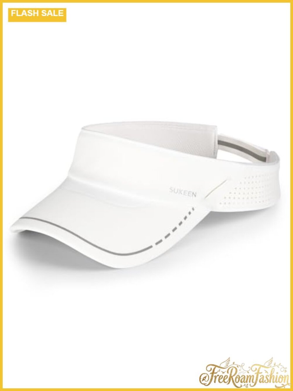 Sukeen Sports Sun Visor Lightweight Quick Dry with Sunglass Slots Reflective